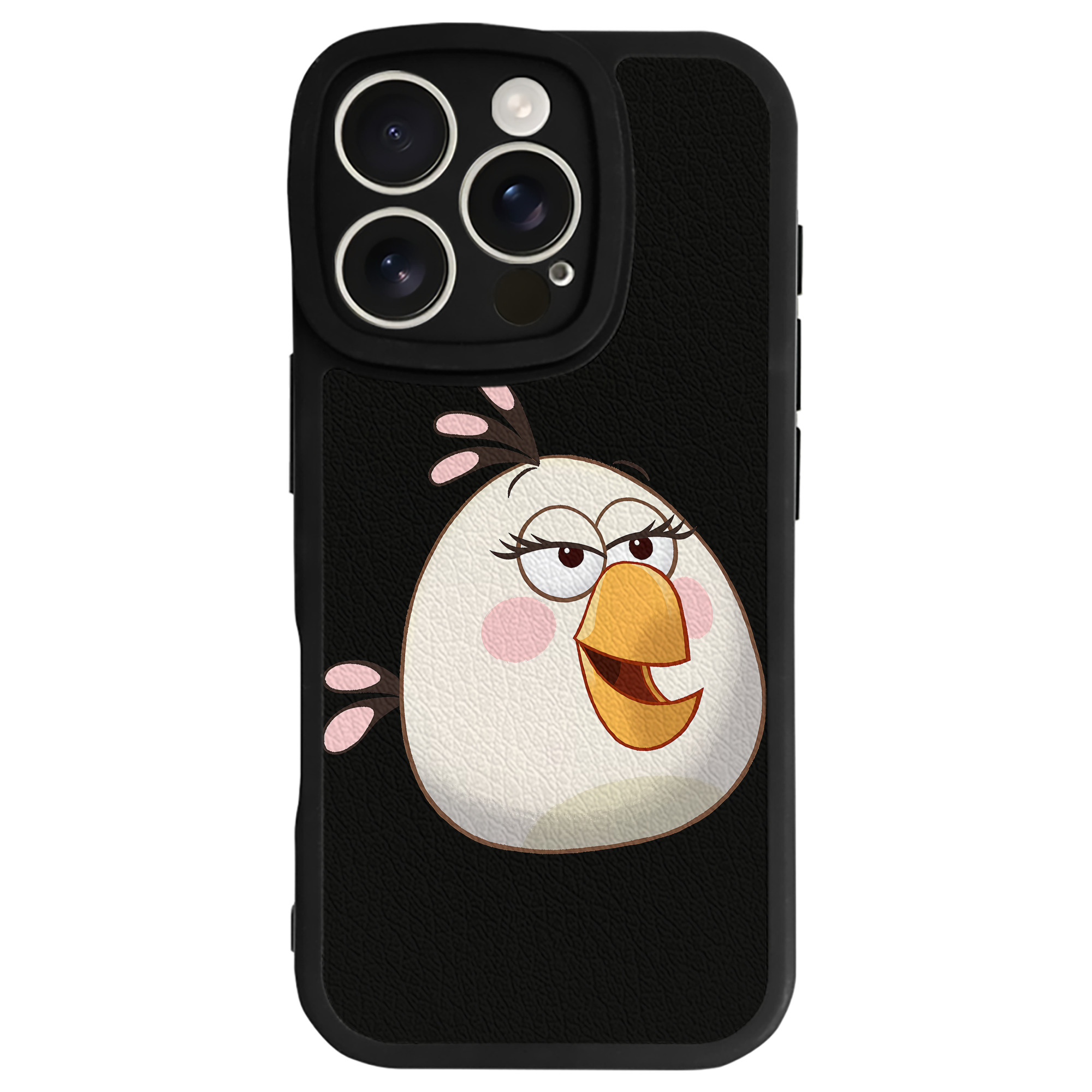 （画像用） Angry Birds アングリーバード 【iPhone 16シリーズ対応】シリコンスマホケース（レザー調） 材質：シリコン